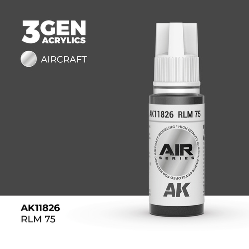 AK Interactive Air Series: RLM 75 Acrylic Paint 17ml 3rd Generation