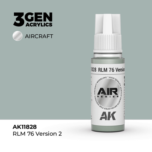 AK Interactive Air Series: RLM 76 Version 2 Acrylic Paint 17ml 3rd Generation