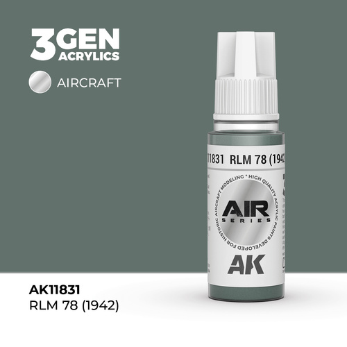 AK Interactive Air Series: RLM 78 (1942) Acrylic Paint 17ml 3rd Generation