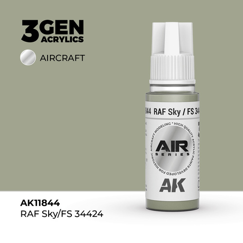 AK Interactive Air Series: RAF Sky / FS 34424 Acrylic Paint 17ml 3rd Generation