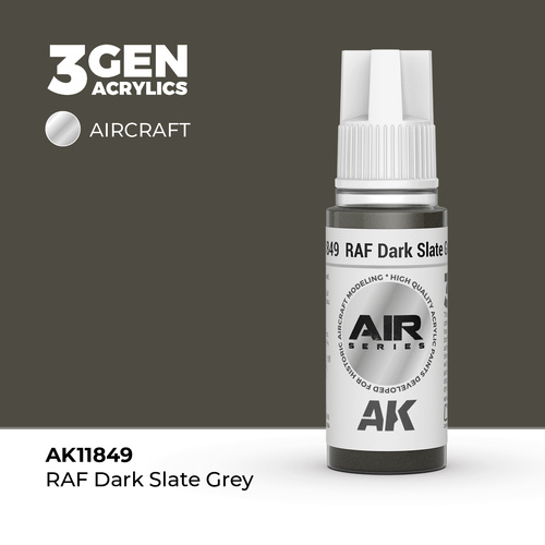 AK Interactive Air Series: RAF Dark Slate Grey Acrylic Paint 17ml 3rd Generation