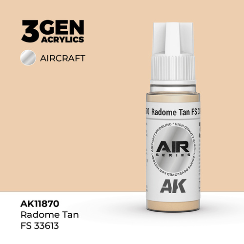 AK Interactive Air Series: Radome Tan FS 33613 Acrylic Paint 17ml 3rd Generation