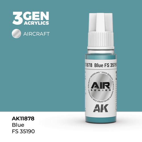 AK Interactive Air Series: Blue FS 35190 Acrylic Paint 17ml 3rd Generation