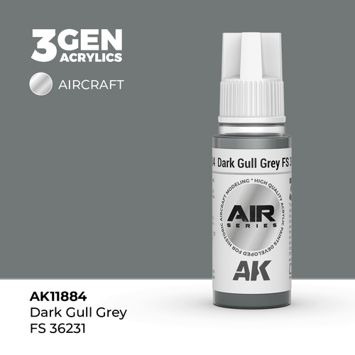AK Interactive Air Series: Dark Gull Grey FS 36231 Acrylic Paint 17ml 3rd Generation