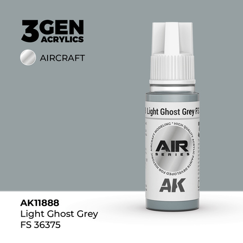 AK Interactive Air Series: Light Ghost Grey FS 36375 Acrylic Paint 17ml 3rd Generation