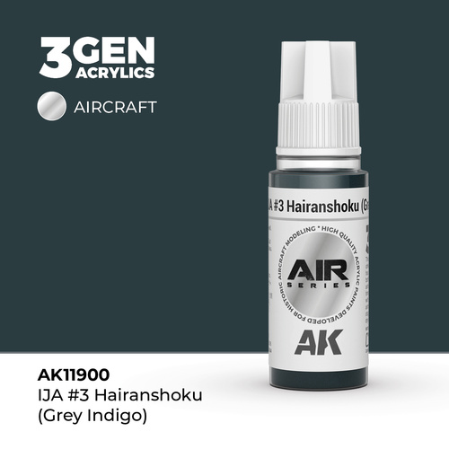 AK Interactive Air Series: IJA #3 Hairanshoku (Grey Indigo) Acrylic Paint 17ml 3rd Generation