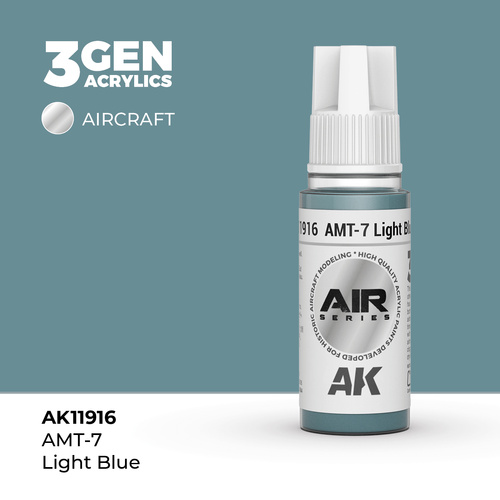 AK Interactive Air Series: AMT-7 Light Blue Acrylic Paint 17ml 3rd Generation