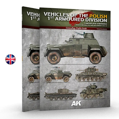 AK Interactive Book: Vehicles Of The Polish 1st Armoured Division (Camouflage Profile Guide) - English