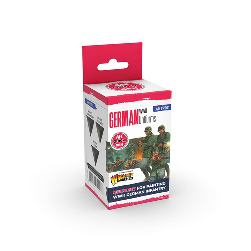 AK Interactive Quick Gen: German Uniforms Acrylic Paint Set (3 Colours)