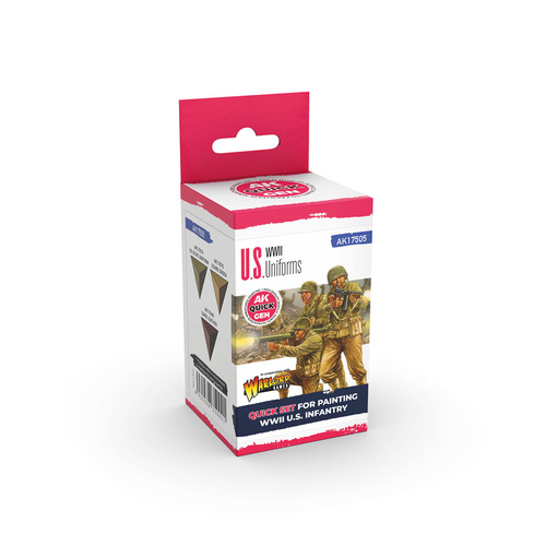 AK Interactive Quick Gen: US Uniforms  Acrylic Paint Set (3 Colours)