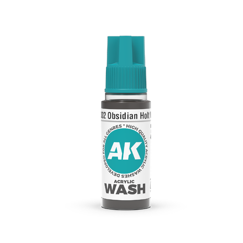 AK Interactive Acrylic Wash: Obsidian Holt Wash 18ml