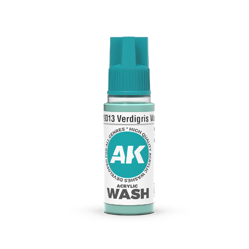 AK Interactive Acrylic Wash: Verdigris Wash 18ml