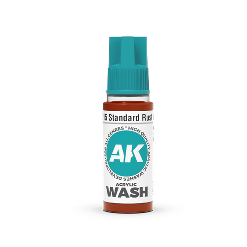 AK Interactive Acrylic Wash: Standard Rust Wash 18ml