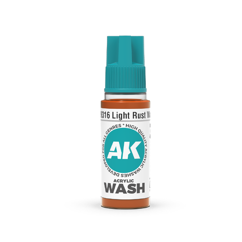 AK Interactive Acrylic Wash: Light Rust Wash 18ml