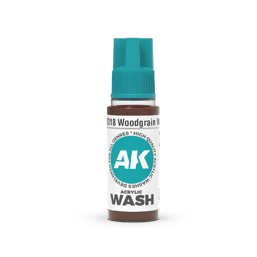 AK Interactive Acrylic Wash: Woodgrain Wash 18ml
