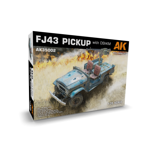 AK Interactive 1/35 FJ43 Pickup With Dshkm Plastic Model Kit