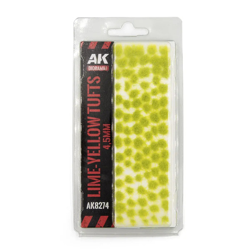 AK Interactive Dioramas: Lime-Yellow Tufts 4.5mm