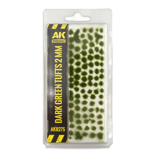 AK Interactive Dioramas: Dark Green Tufts 2mm
