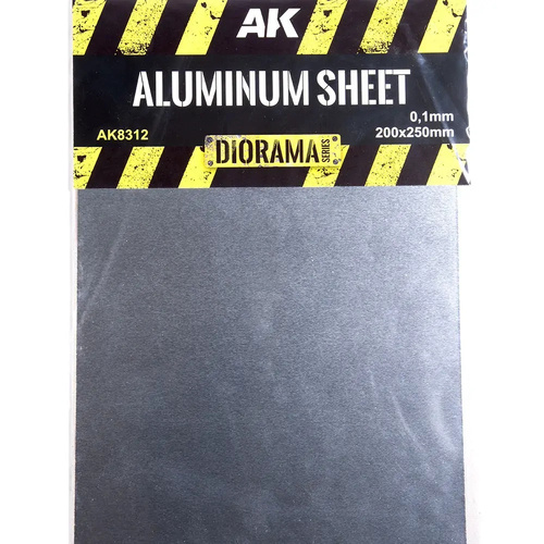 AK Interactive Aluminium Sheet 100µm 200X250mm