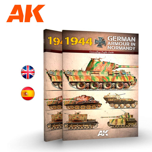 AK Interactive Book: 1944 German Armour In Normandy Camouflage Profile Guide - English