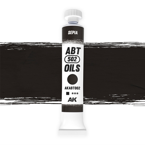 AK Interactive ABT 502: Sepia 20ml Oil Paint