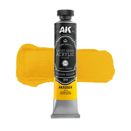 AK Interactive Artistic Dense Acrylic - Golden Yellow