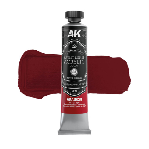 AK Interactive Artistic Dense Acrylic - Burgundy Wine Red