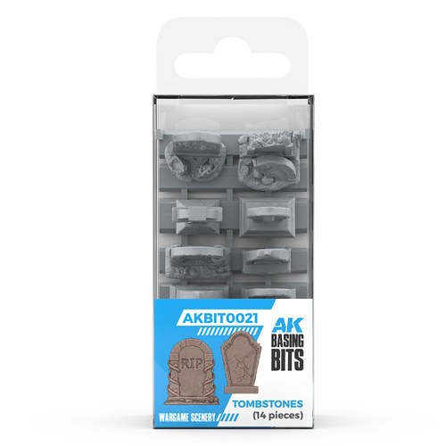 AK Interactive Basing Bits - Tumbstones (14)
