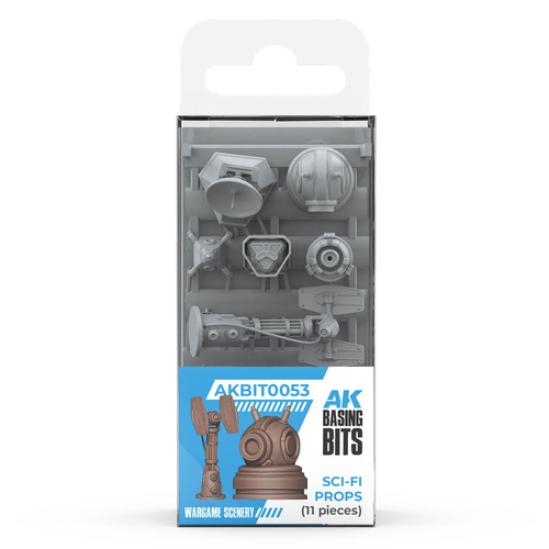 AK Interactive Basing Bits: Sci-Fi Props 11 Pieces