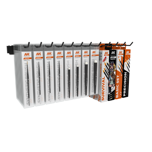 AK Interactive Display Module: Tabletop Brushes Module