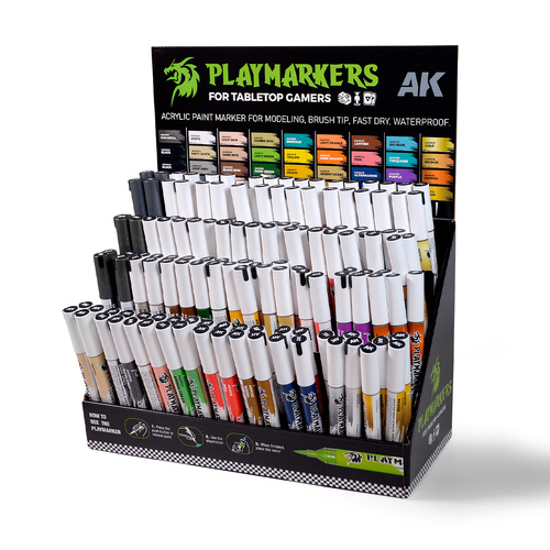 AK Interactive Playmarkers Cardboard Display - 144 Playmarkers