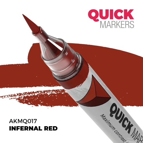 AK Interactive Quick Marker: Infernal Red