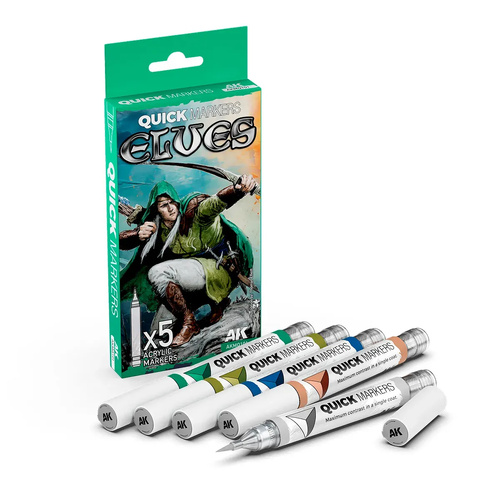AK Interactive Quick Marker Set: Elves - 5 Colour Set