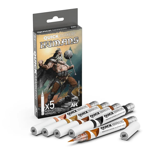 AK Interactive Quick Marker Set: Humans - 5 Colour Set