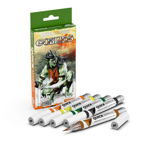 AK Interactive Quick Marker Set: Goblins - 5 Colour Set