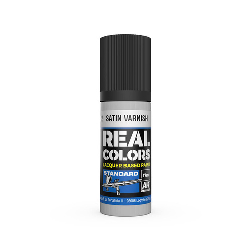 AK Interactive Real Colors: Satin Varnish - 17ml Lacquer Paint