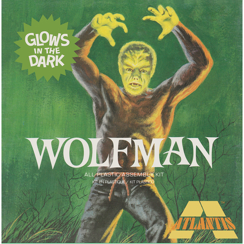 Atlantis 1/8 Lon Chaney Jr. The Wolfman Glow Limited Edition Plastic Model Kit