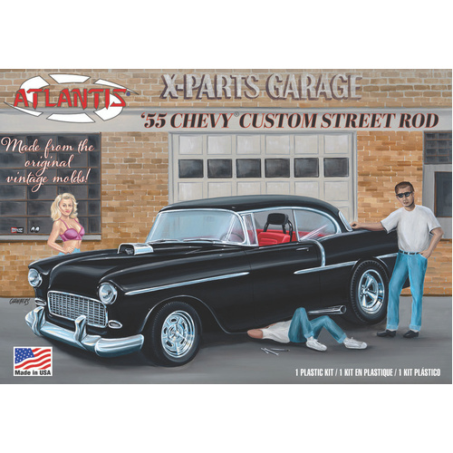 Atlantis 1/25 1955 Chevy Plastic Model Kit