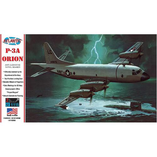 *DISC*Atlantis 1/115 US Navy P3A Orion Plastic Model Kit
