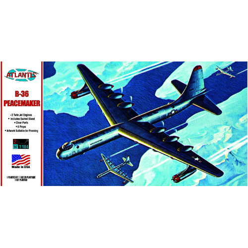 Atlantis 1/184 B-36 Prop Jet Peacemaker with Swivel Stand Plastic Model Kit