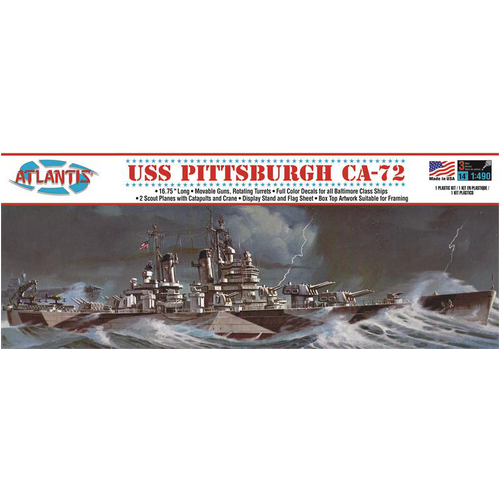 Atlantis 1/480 USS Pittsburgh CA-72 Heavy Cruiser [H457]