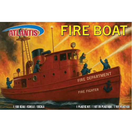 Atlantis 1/160 Fire Boat - Harbour Fire Department Plastic Model Kit