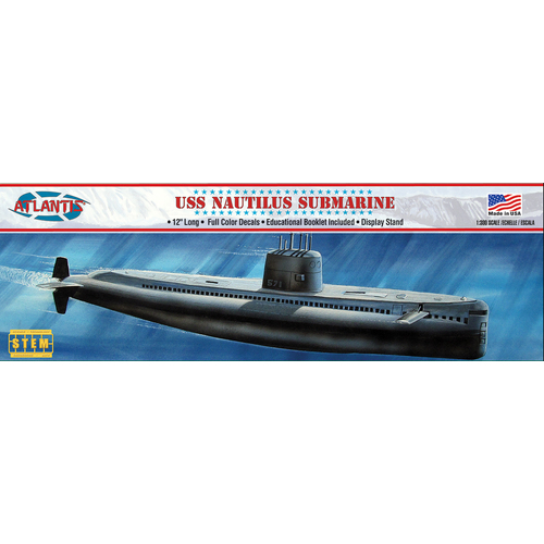 Atlantis 1/300 SSN 571 Nautilus Submarine Plastic Model Kit