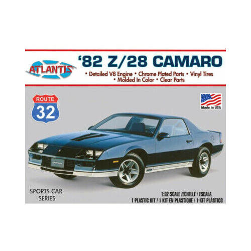 Atlantis 1/32 1982 Chevy Camaro Route 32 Plastic Model Kit