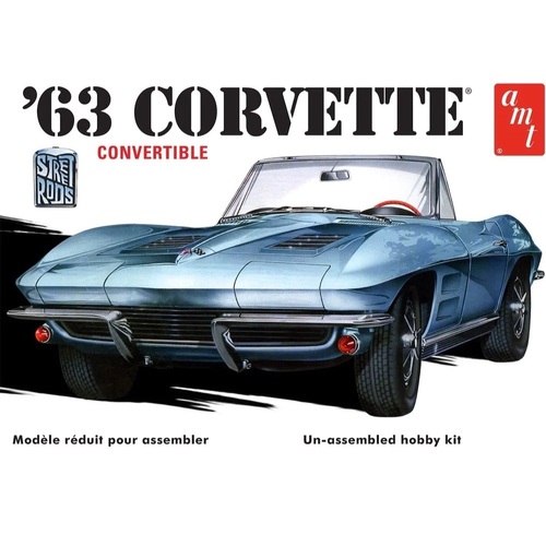 AMT 1/25 1963 Chevy Corvette Convertible Plastic Model Kit
