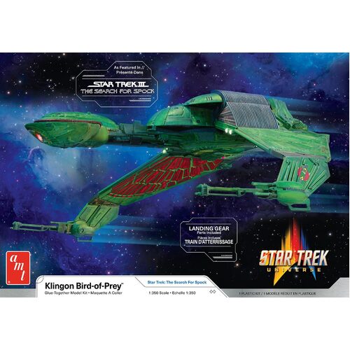 AMT 1/25 Star Trek Klingon Bird of Prey Plastic Model Kit