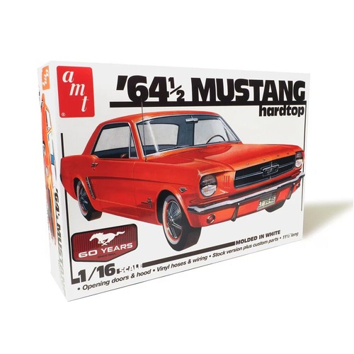 AMT 1/16 1964.5 Ford Mustang Coupe 60th Anniversary Plastic Model Kit