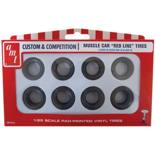 AMT 1/25 Red Line Tires Parts Pack