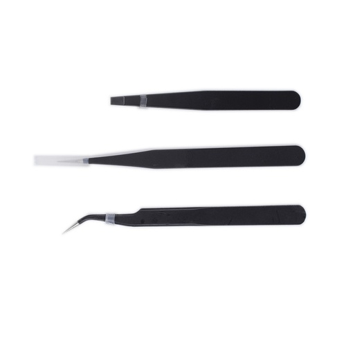 Artesania Stainless Steel Tweezer Set (Straight Curved & Flat)