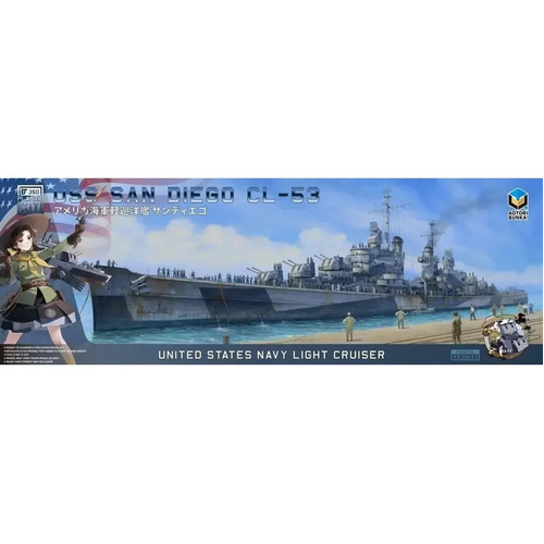 Aotori 1/350 USS San Diego CL-53 Plastic Model Kit